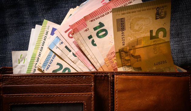 euro novac novčanik