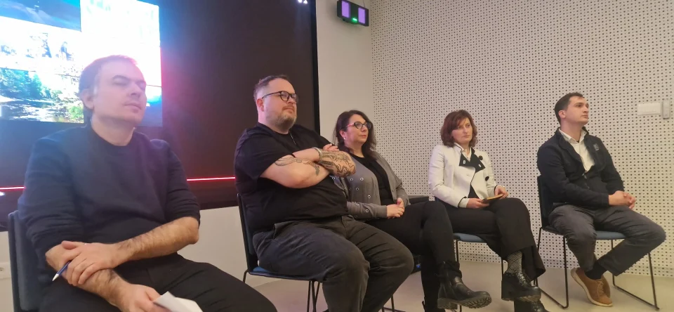 20250124 Nikola Tesla Experience centar 21 Hrvoje Radovanović, Danijel Lončar, Željka Leljak Gracin, Ivana Sučić i Ivan Beno