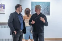 20250918 Galerija Vjekoslav Karas, 10. trijenale akvarela (foto Igor Čepurkovski) 02 Mario Jovković i Igor Čulig