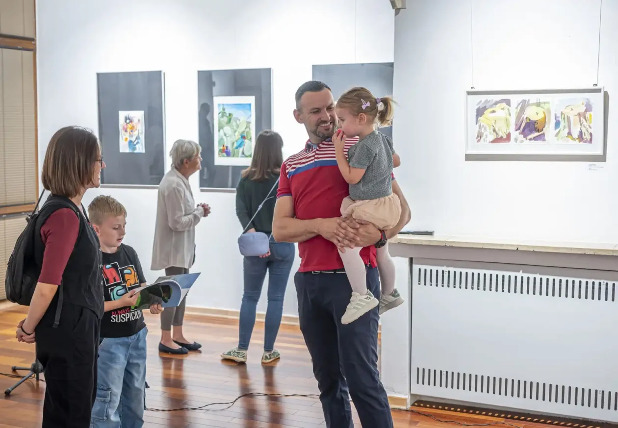 20250918 Galerija Vjekoslav Karas, 10. trijenale akvarela (foto Igor Čepurkovski) 11 Marinko Pleskina