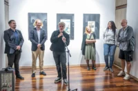 20250918 Galerija Vjekoslav Karas, 10. trijenale akvarela (foto Igor Čepurkovski) 22 Mario Jovković, Feđa Gavrilović, Igor Čulig, Romana Tekić, Aleksandra Goreta i Damir Facan Grdiša