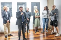 20250918 Galerija Vjekoslav Karas, 10. trijenale akvarela (foto Igor Čepurkovski) 23 Feđa Gavrilović, Mario Jovković, Igor Čulig, Romana Tekić, Aleksandra Goreta i Damir Facan Grdiša