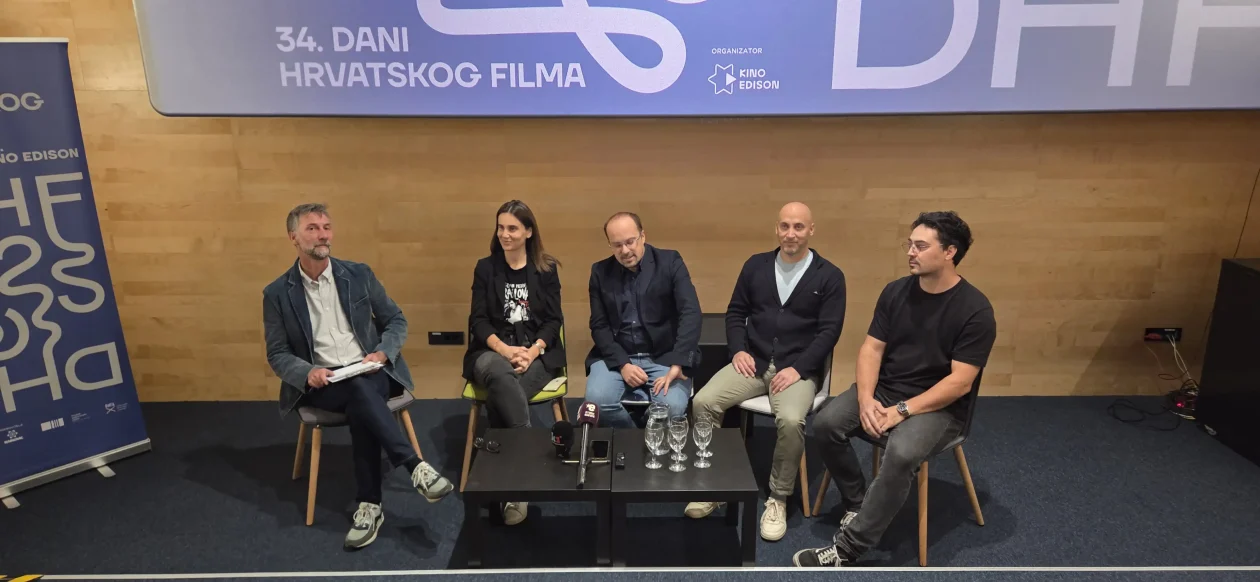 20251009 Kino Edison 01 Dalibor Jakus, Lana Dojčinović Matovina, Silvestar Mileta, Ivan Gojmerac i Goran Nejžić