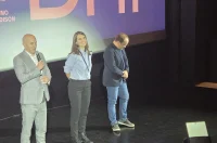 20251016 Kino Edison Karlovac 10 Ivan Gojmerac, Lana Dojčinović Matovina i Silvestar Mileta