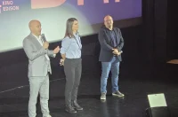 20251016 Kino Edison Karlovac 11 Ivan Gojmerac, Lana Dojčinović Matovina i Silvestar Mileta