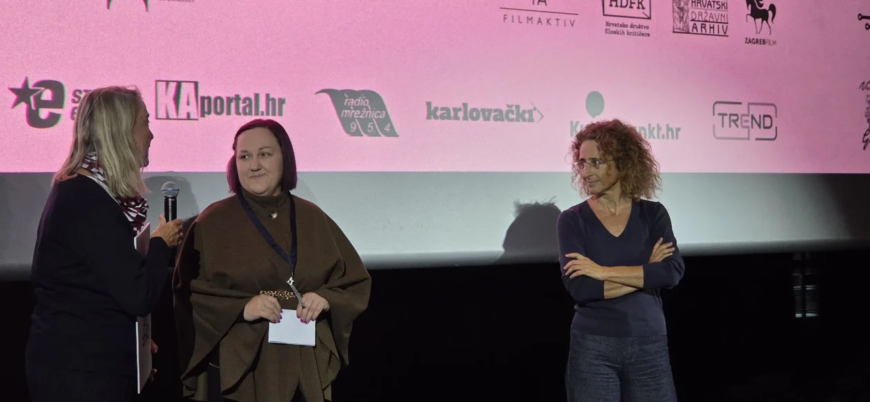 20251019 Dani hrvatskog filma – zatvaranje 04 Vesna Teršelič, Marina Novaković Matanić i Dijana Cetina Mlađenović