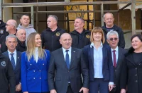 20251114 Donji Lađevac 16 Davor Huška, Mirjana Puškarić, Tomo Medved Martina Furdek Hajdin, Anđelka Salopek i ostali