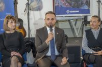 20251201 Veleučilište u Karlovcu (foto Igor Čepurkovski) 18 Martina Furdek Hajdin, Marin Piletić i Irena Hrstić