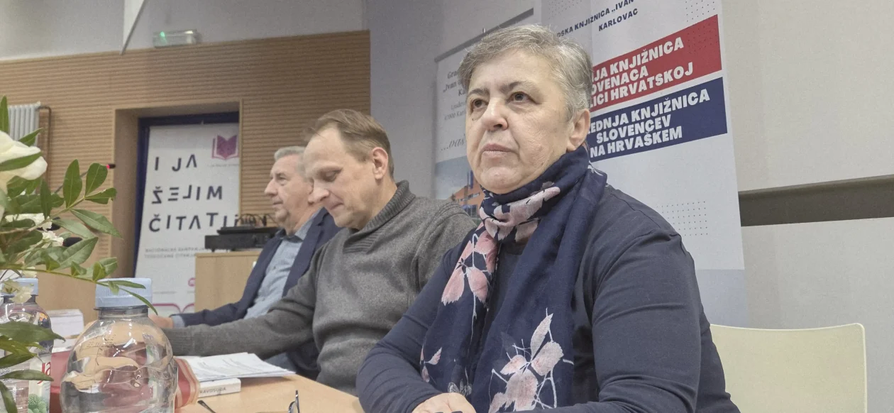 20251210 Gradska knjižnica Ivan Goran Kovačić 01 Dubravko Golubić, Ante Vranković i Ljerka Štefanec 20251210 Gradska knjižnica Ivan Goran Kovačić 01 Dubravko Golubić, Ante Vranković i Ljerka Štefanec