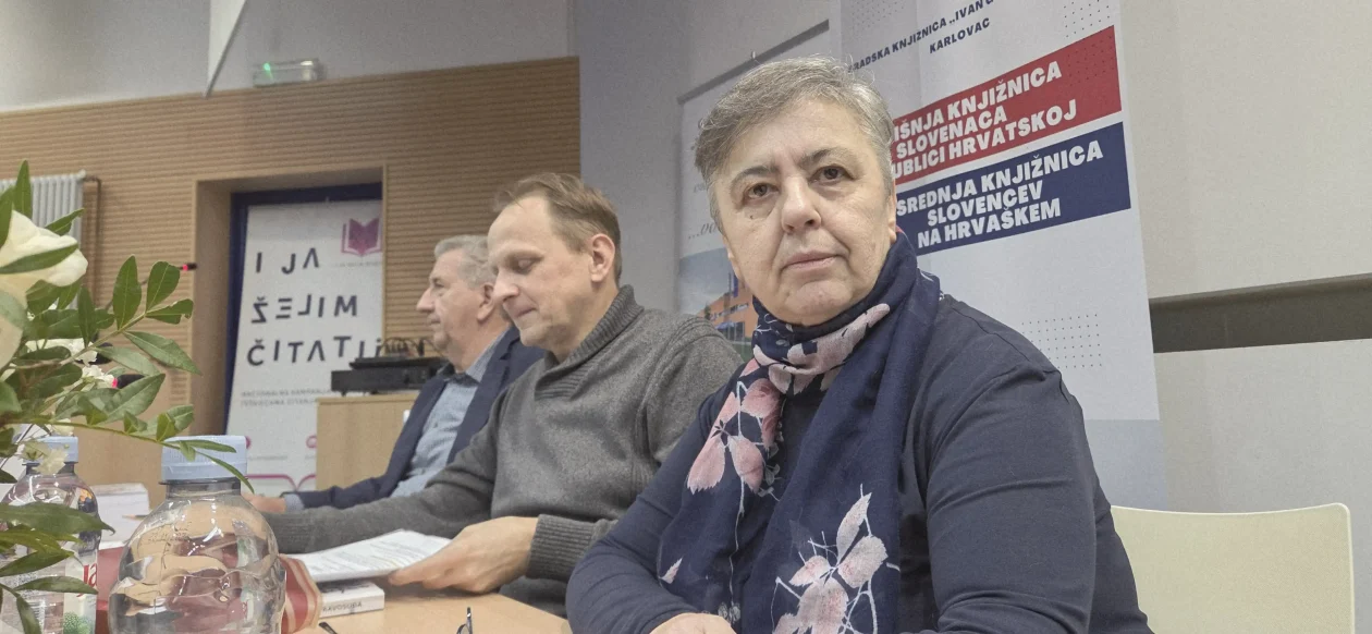 20251210 Gradska knjižnica Ivan Goran Kovačić 02 Dubravko Golubić, Ante Vranković i Ljerka Štefanec 20251210 Gradska knjižnica Ivan Goran Kovačić 02 Dubravko Golubić, Ante Vranković i Ljerka Štefanec