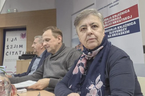 20251210 Gradska knjižnica Ivan Goran Kovačić 02 Dubravko Golubić, Ante Vranković i Ljerka Štefanec 20251210 Gradska knjižnica Ivan Goran Kovačić 02 Dubravko Golubić, Ante Vranković i Ljerka Štefanec