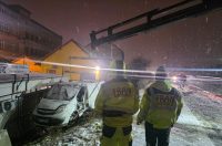 20251224 Prilaz Većeslava Holjevca, Karlovac, prometna nesreća 02