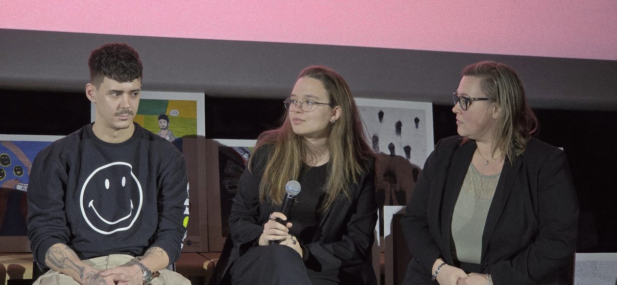 20260210 nijeOK 09 Matija Lazarević, Mary Magdiuć i Sanja Halar