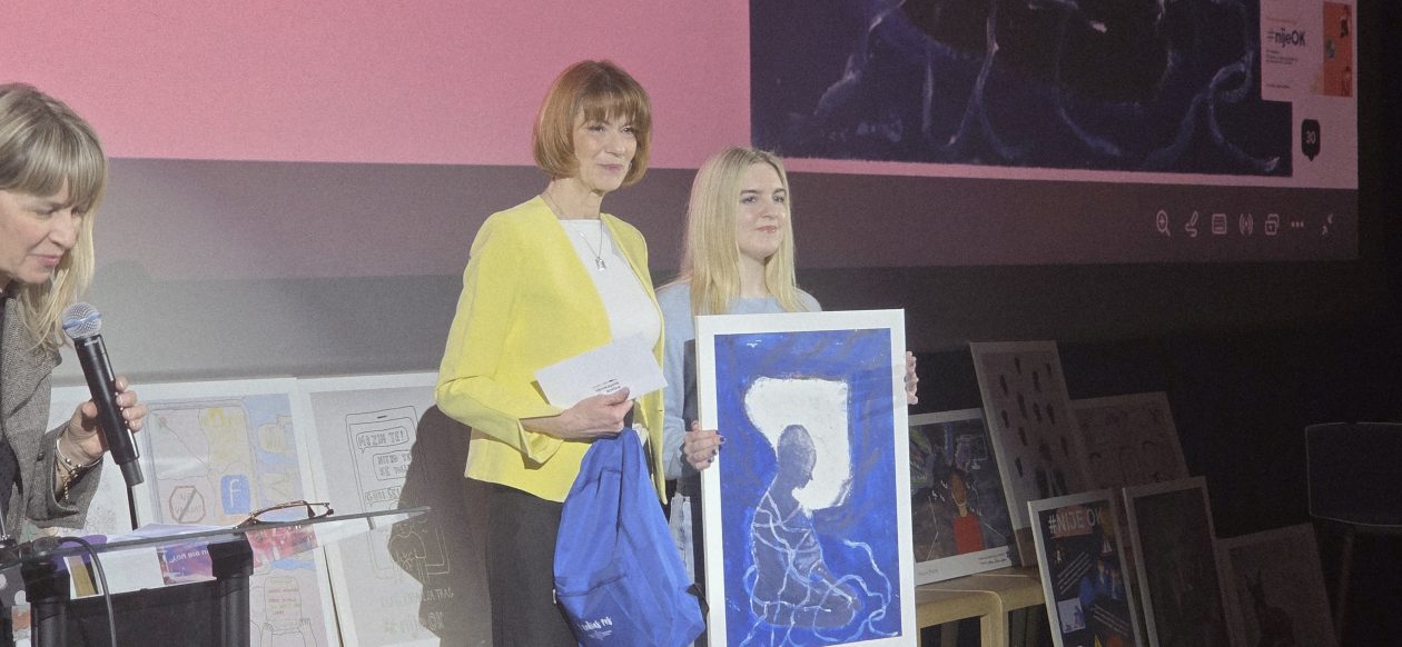 20260210 nijeOK 25 Marija Šćulac, Martina Furdek Hajdin i Ema Sušilo