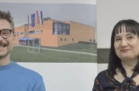 20260227 Gradska knjižnica Ivan Goran Kovačić 02 Boris Postnikov i Ivana Rogar