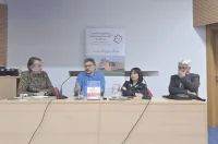 20260227 Gradska knjižnica Ivan Goran Kovačić 12 Milan Cimeša, Boris Postnikov, Ivana Rogar i Milan Lapčić