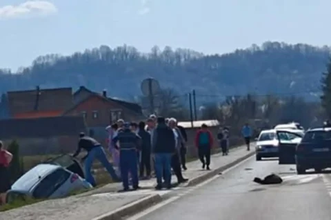 20260315 prometna nesreća, Tušilović (foto čitatelj)