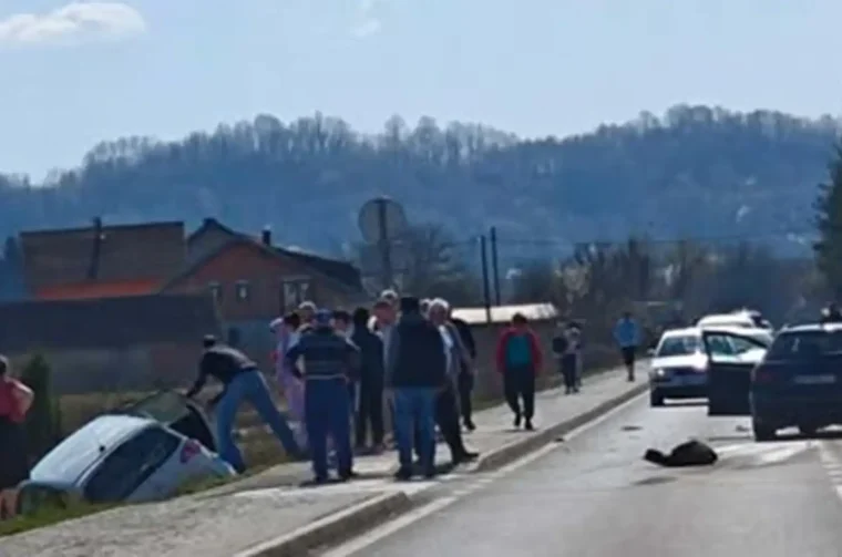 20260315 prometna nesreća, Tušilović (foto čitatelj)