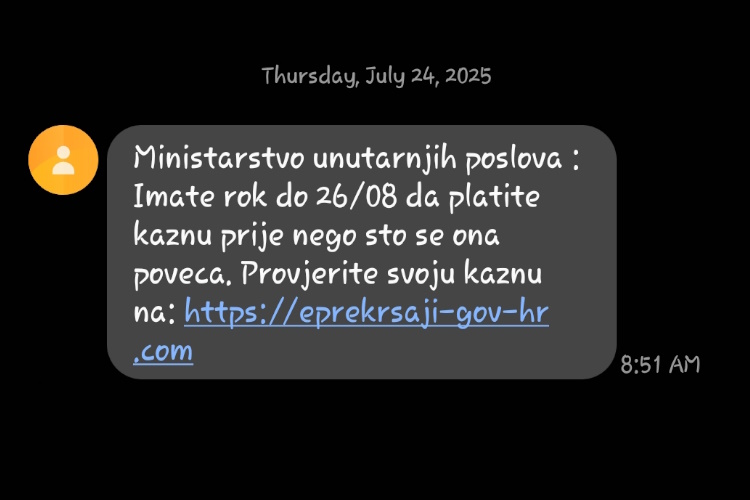 SMS prijevare