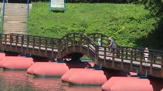 korana, most, ljeto, vrijeme