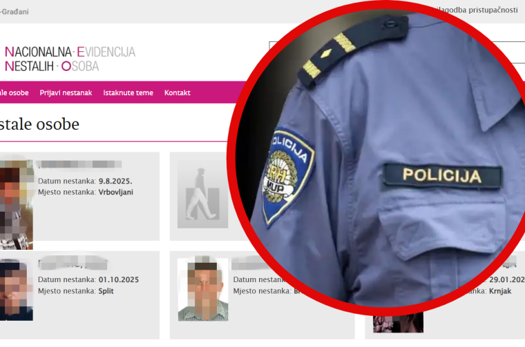 nestali policija