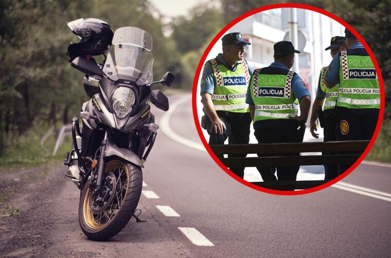policija motocikl