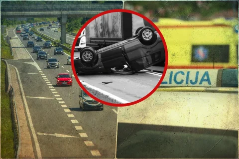 prometna auto krov policija hitna