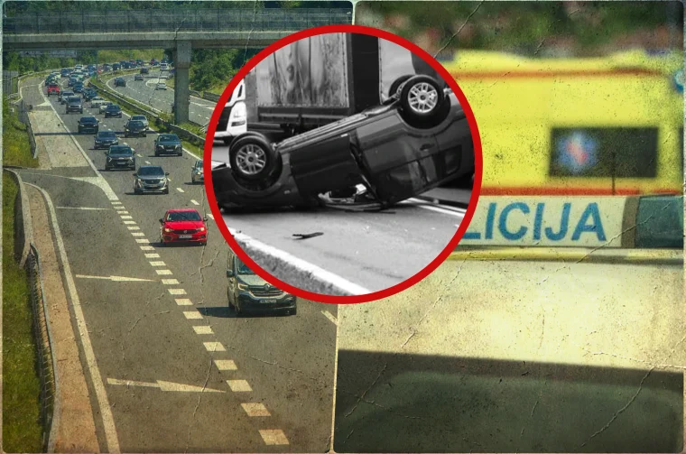 prometna auto krov policija hitna