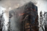 Zagreb: Nastavlja se gašenje Vjesnikovog nebodera, teška noć iza vatrogasaca